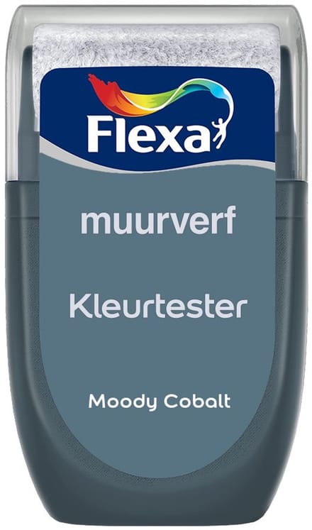 Flexa - Kleurtester Muurverf - Moody Cobalt - Mengverf - 30 Ml