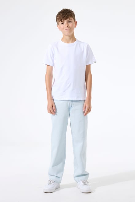 straight fit jeans met logopatch model 'Ilyano'