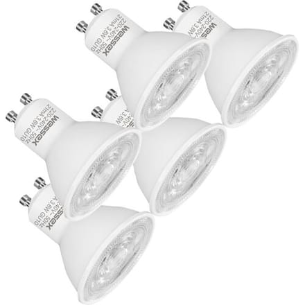 Toolstation LED lamp spot GU10 3.6W 345lm Dimbaar 2700K (5 Stuks)