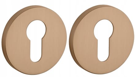Stijl Ronde Rozet 7mm Lichtbruin Slim - Deurbeslag
