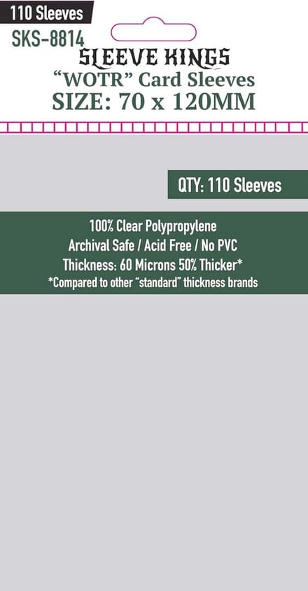 Tarot Kaartsleeves 70mm x 110mm - 110 Stuks