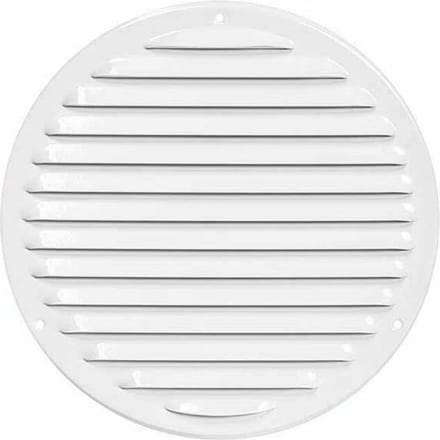 Metalen ventilatierooster rond Ø 200mm wit - MR200 - RAL9016