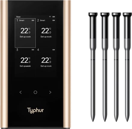 Typhur Sync Gold Quad - Wireless Thermometer - Sub 1GH - Bluetooth - Wifi