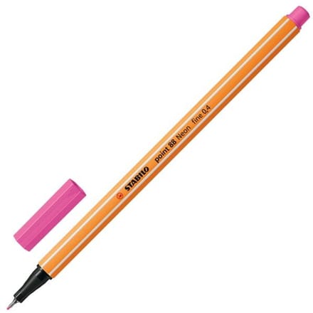 STABILO point 88 - Fineliner 0,4 mm - Neon Roze - per stuk