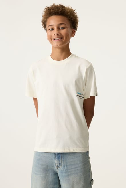 GARCIA Jongens Print T-shirt Wit Korte mouw