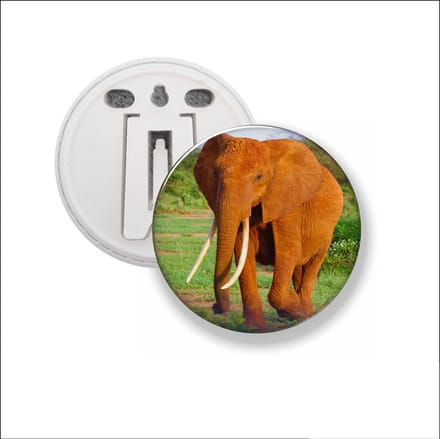 Button Met Clip - Olifant