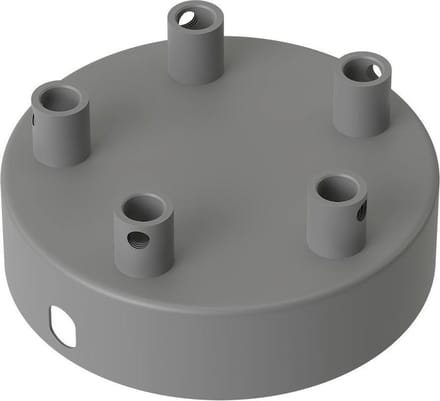 Calex plafondkap 5 snoeren Ø10 cm - beton rond