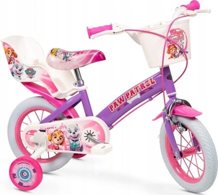 Kinderfiets 12  Paw Patrol Paars 1280 Meisje Toimsa