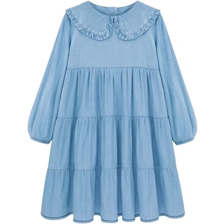 Jeansjurk voor meisjes Kids on the Moon Collar