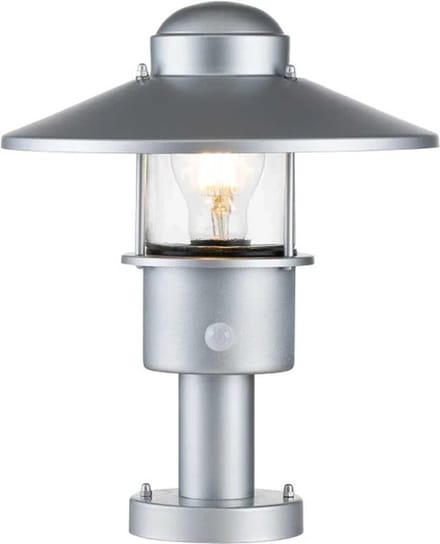 Elstead Lighting Mini LED Tuin Pilaar Klampenborg | 1X E27 Max 60W | IP44 (Outdoor) | Silver