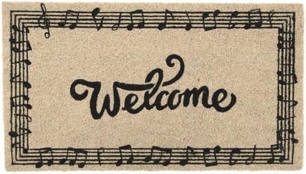 Fisura Deurmat Welcome 70 X 40 Cm Kokosvezel Naturel/zwart