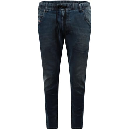 Men's Diesel Krooley Ne Sweat Tapered Jeans in Blue Denim