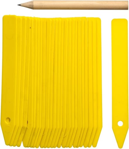Nature Steeketiketten - 100x stuks - moestuin/groentetuin/kruidentuin - 10 cm