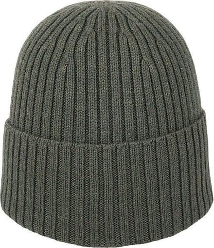 Hatland - Beanie voor heren - Valo Merino - Olijfgroen - maat Onesize