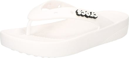 Crocs - Classic Platform Flip Slippers White - Maat 41-42