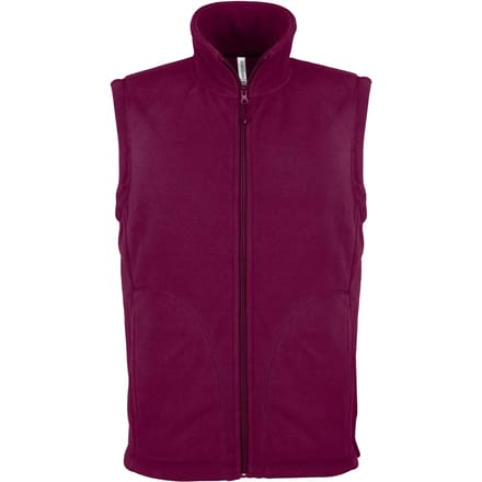 Kariban Bodywarmer van microfleece heren K913 - Wine - L