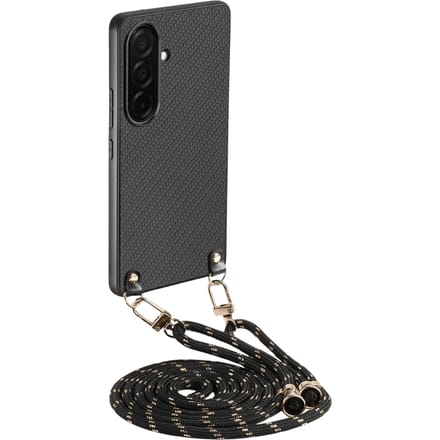 Comfycase Samsung Galaxy A57 Koordhoesje Carbon Design Zwart