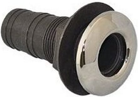 Kunststof huiddoorvoer met RVS afwerkring - 25mm (1")