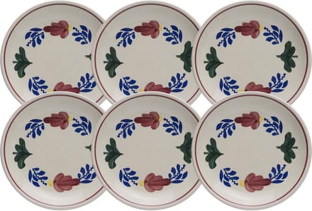 Boerenbont Set van 6 Petit Four Bordjes 11 cm