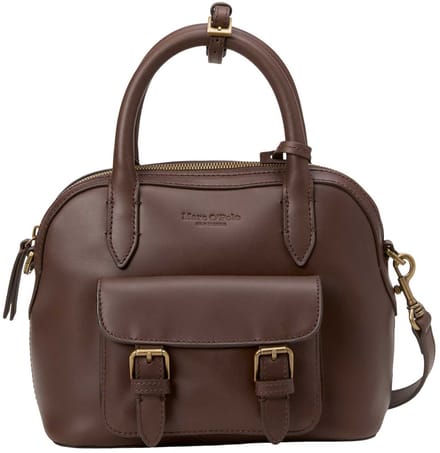 Marc O'Polo handtas schoudertas Gil Crossbody Bag Brown donkerbruin
