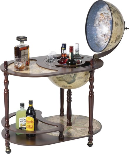 Brulo Wereldbol Globe Globebar Tasman SKY 40 cm