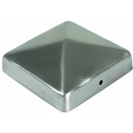 Intergard Paalornament pyramide roestvrijstaal 71x71mm