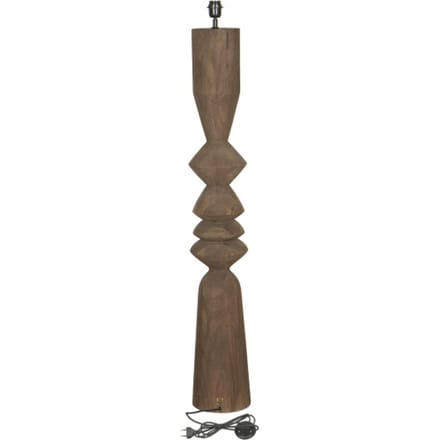 PTMD Staande Lamp Elaine - 20x20x130 cm - Hout - Bruin