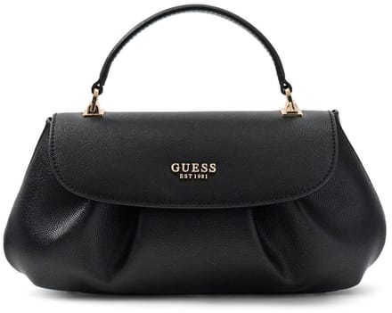 GUESS schoudertas handtas Amorette Top Handle Flap Bag Black zwart