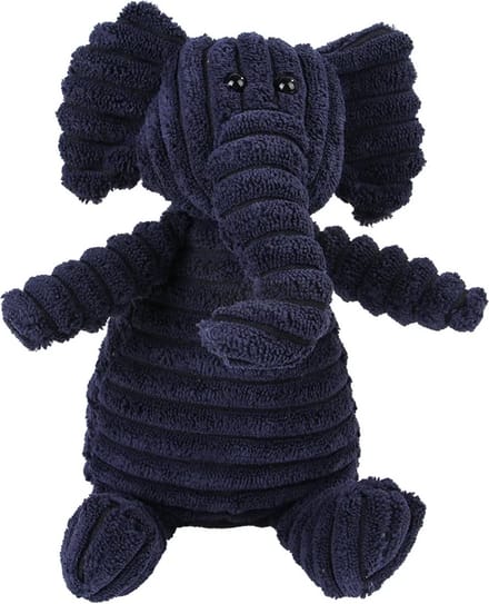DW4Trading Hondenspeelgoed Blauwe Olifant 26 cm - Knuffel