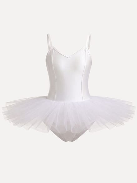 Dancer Dancewear® Tutu ballet dames wit - Balletpak met tutu - "Pavlova" - Maat S