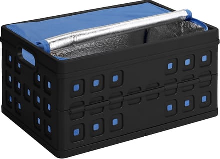Sunware Square Vouwkrat 46L - Met koeltas - Zwart