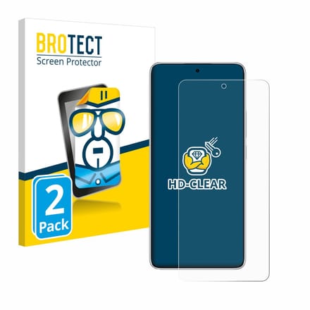 BROTECT - Screenprotector voor Xiaomi Redmi Note 14 - Folie Beschermfolie transparant (2 Stuks)