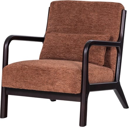 WOOOD Mark Fauteuil - Chenille - Bruin - 75x67x82