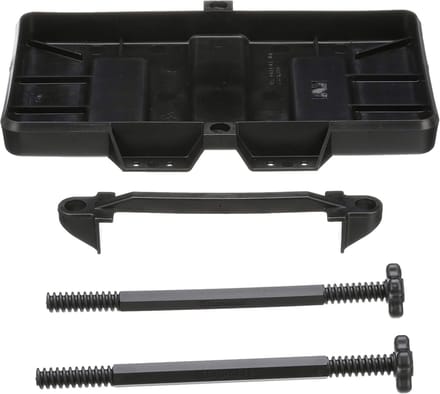 Batterijhouder - Verstelbare Lade - Boot Accessoires - Verstelbaar tot 23cm - 33 x 25 x 5 cm - Zwart