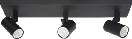 Spot Picollo 3 lichts L 40 cm incl mini GU10 zwart