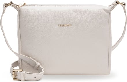 Lazarotti Leren Schoudertas Bologna Leather Nola-2 Cream White Crème