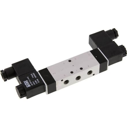5/3 G1/8 '' Middenuitlaat Magneetventiel 24V DC 3-10bar/42-140psi Airtec