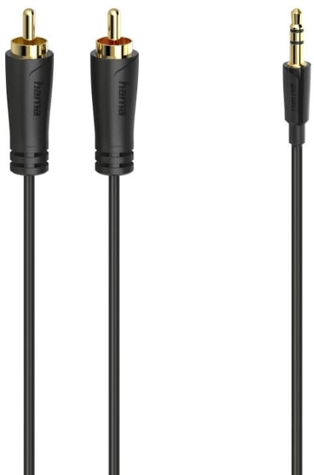 Hama Audiokabel 3,5-mm-jack-stekker - 2 Cinch-stekker Stereo Verg. 3,0 M