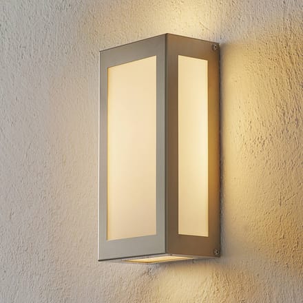 CMD Sensor-LED buiten wandlamp Aqua Rain, roestvrij staal