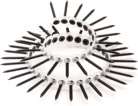 Gipsplaatschroeven OP BAND grove draad - Phillips2 - 3,9x35mm - Gefosfateerd - Voldraad (1000 stuks)