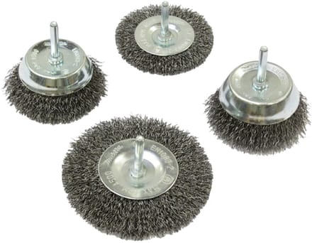 Makita D-65729 4-delige Komborstel set - 6 mm - 63 / 75 / 75 / 100 mm