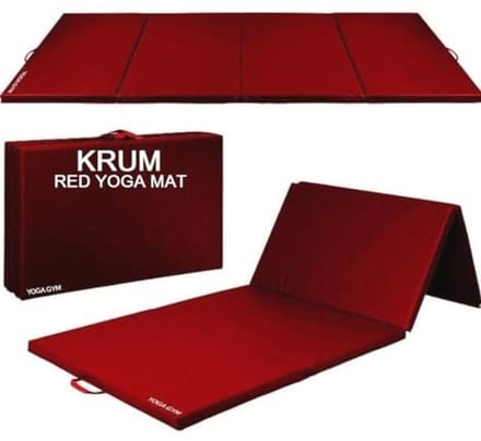 Wasbare Yogamat voor Training en Reizen - 22 mm Dikte, Opvouwbaar en Draagbaar