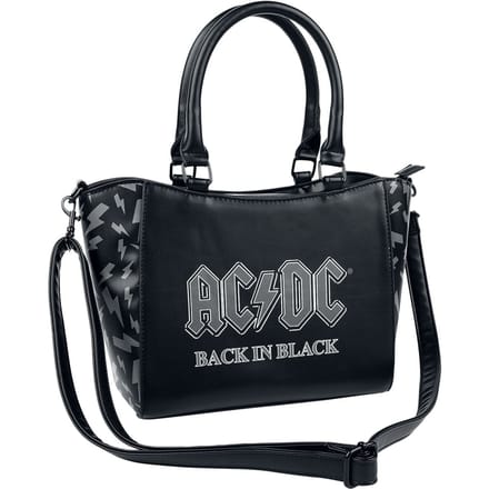 AC/DC Handtas - Back in Black - voor Vrouwen - zwart-grijs