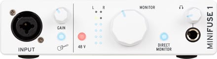 Arturia MiniFuse 1 White 1-in/2-uit USB-C Audio Interface