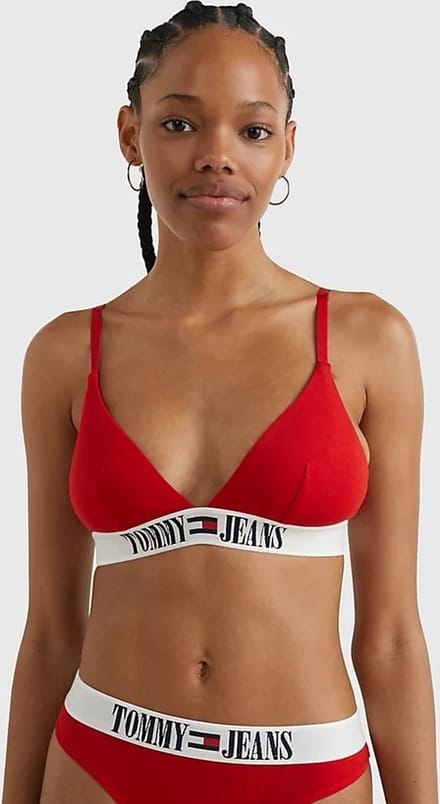 Tommy Hilfiger - Triangel Bralette - Rood - Maat XS