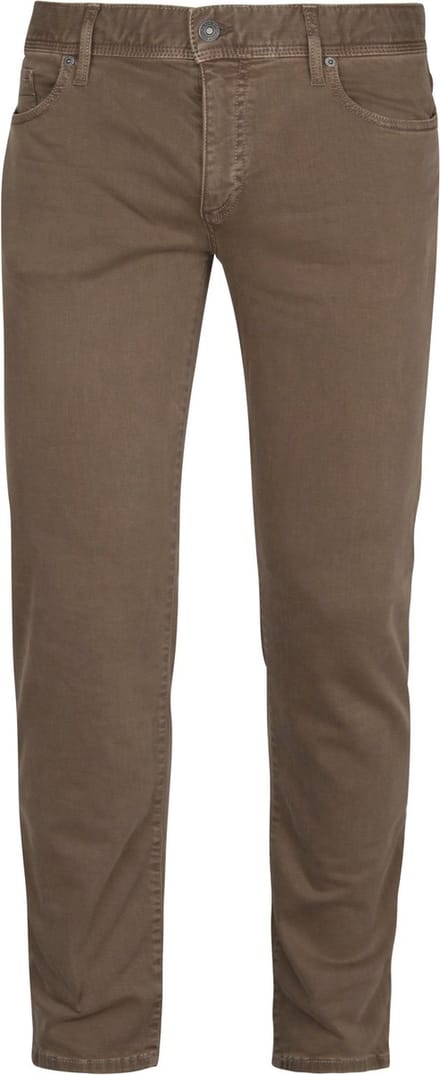 Alberto Pipe Broek Bruin - Maat W 40 - L 32 - Heren - Five-pocket broek