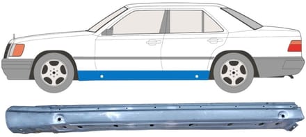 Volledige dorpel voor Mercedes E-Class W124 1984-1996 / Links