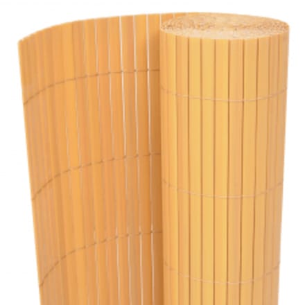 vidaXL - Tuinafscheiding - dubbelzijdig - 90x400 - cm - geel