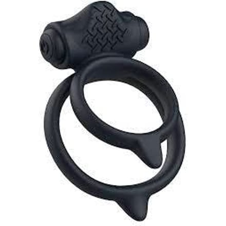 B Swish Bcharmed Basic Plus Massaging Penis Ring Black 1 st