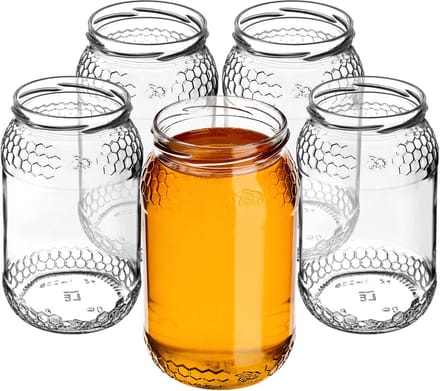 Glazen pot Lierde 900ml 82mm 8 st.